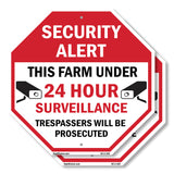 Security Alert This Farm Under 24 Hour Surveillance Trespassers Will Be Prosecuted