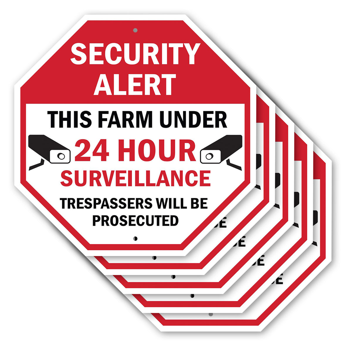 Security Alert This Farm Under 24 Hour Surveillance Trespassers Will Be Prosecuted