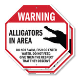 Warning Alligators in Area Do Not Swim