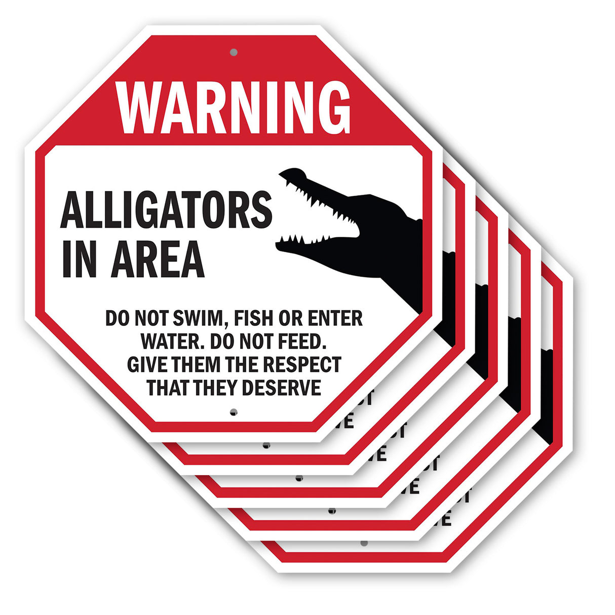 Warning Alligators in Area Do Not Swim