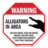 Warning Alligators in Area Do Not Swim