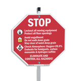Stop Lockout All Moving Equipment Protect All Floor Openings Avoid Engulfment Do Not Walk Down Grain Eliminate All Hazards!