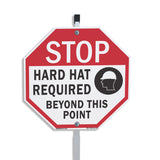 Stop Hard Hat Required Beyond This Point