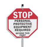 Stop Personal Protective Equipment Required Beyond This Point