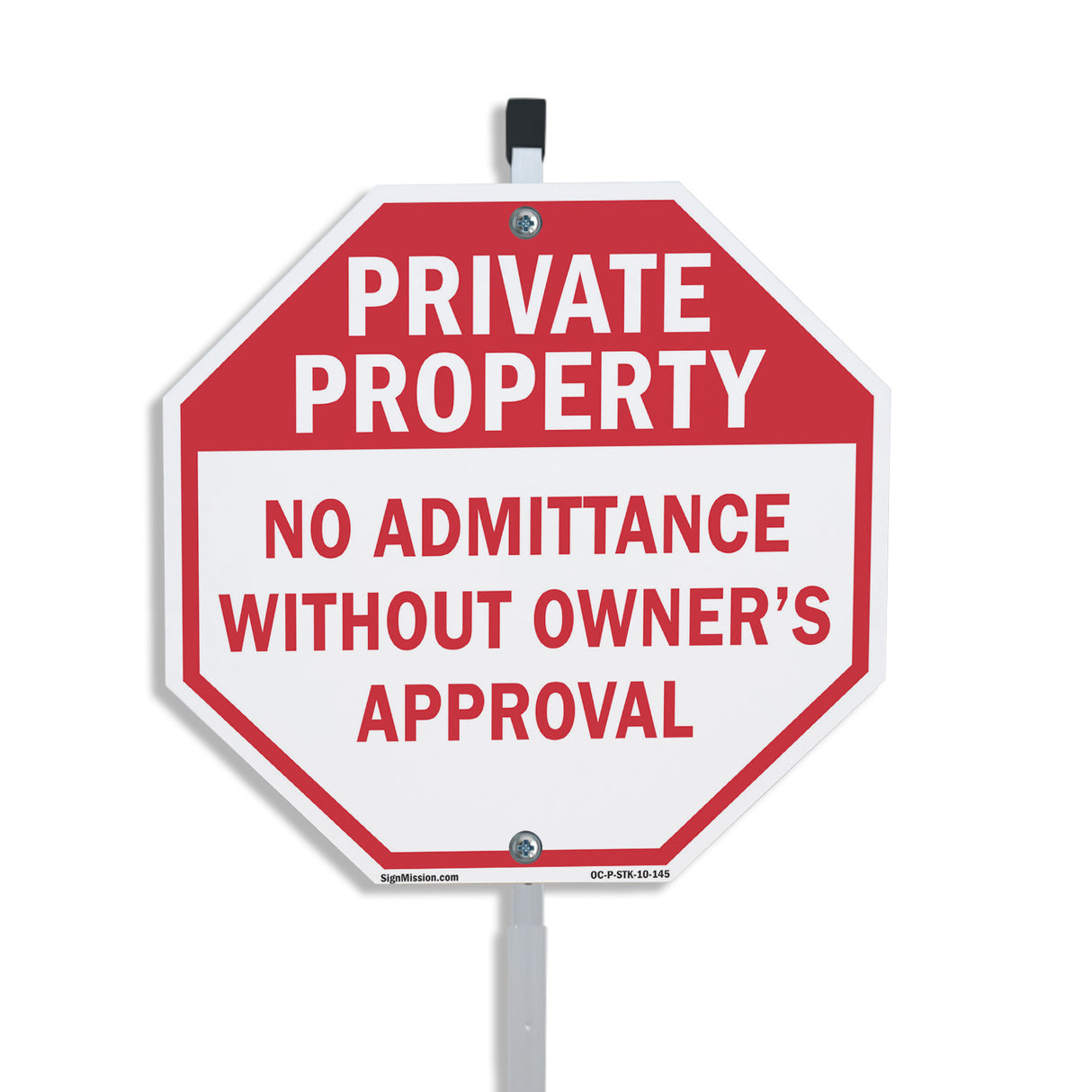 Private Property No Admittance Without Owner's Approval