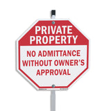 Private Property No Admittance Without Owner's Approval