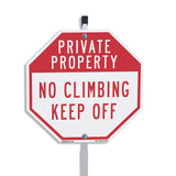 Private Property No Climbing Keep Off