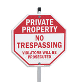 Private Property No Trespassing Violators Will Be Prosecuted