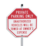 Private Parking Only Unauthorized Vehicles Will Be Towed at Owner's Expense