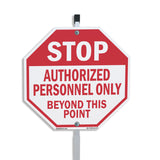 Stop Authorized Personnel Only Beyond This Point