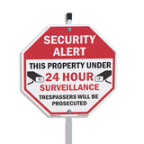 Security Alert This Property Under 24 Hour Surveillance Trespassers Will Be Prosecuted