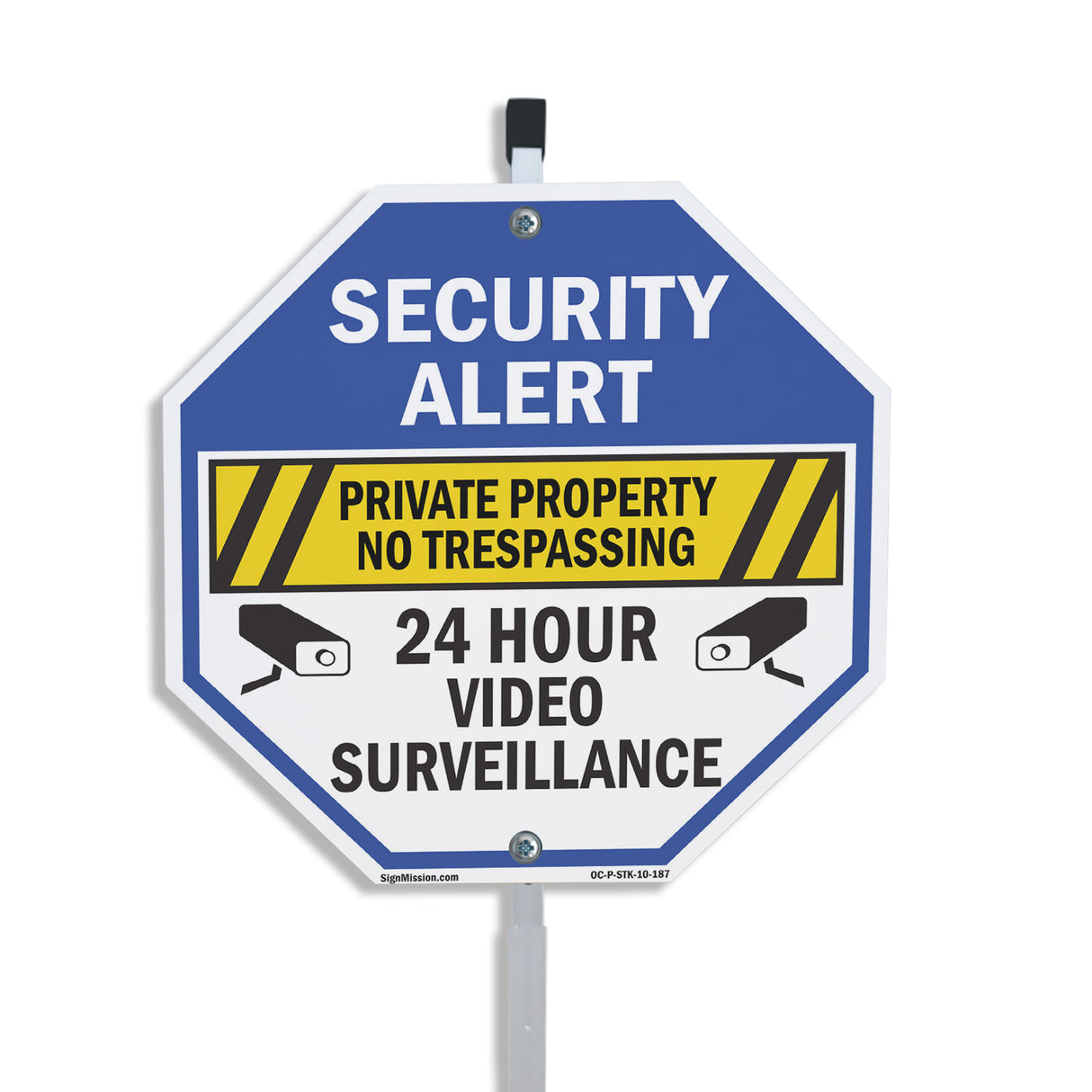Security Alert Private Property No Trespassing 24 Hour Video Surveillance