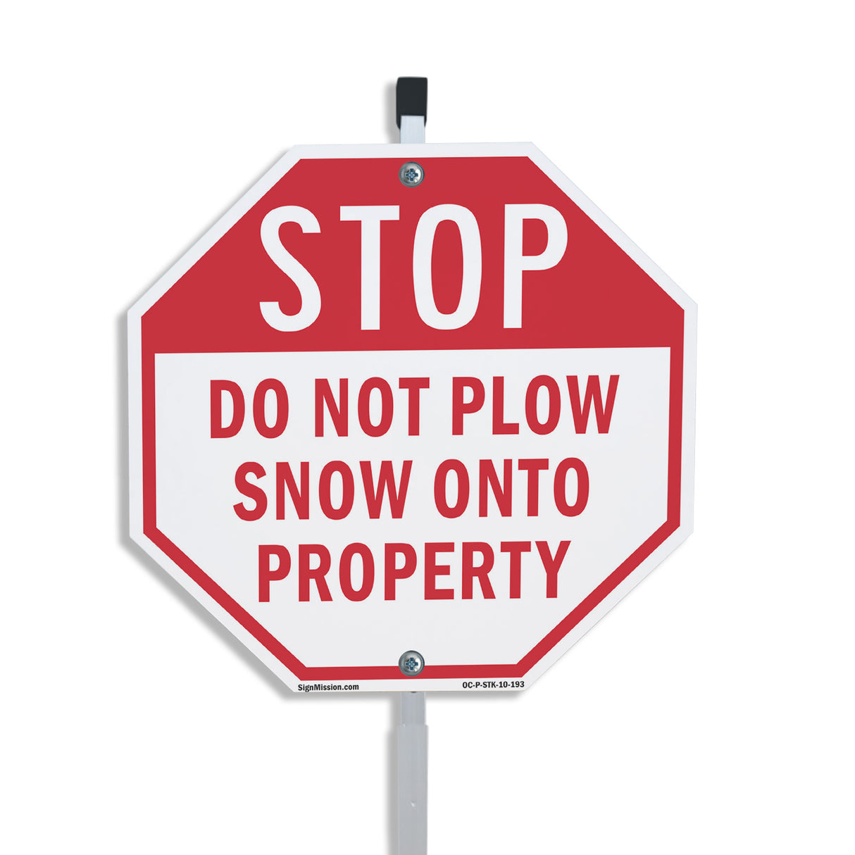 Stop Do Not Plow Snow onto Property