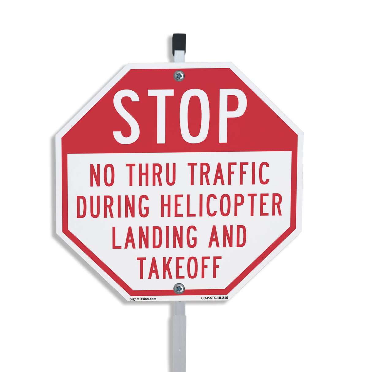 Stop No Thru Traffic During Helicopter Landing and Takeoff