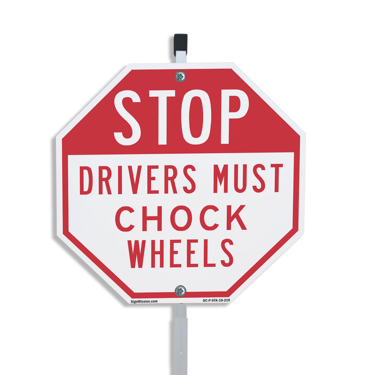 Stop Drivers Must Chock Wheels