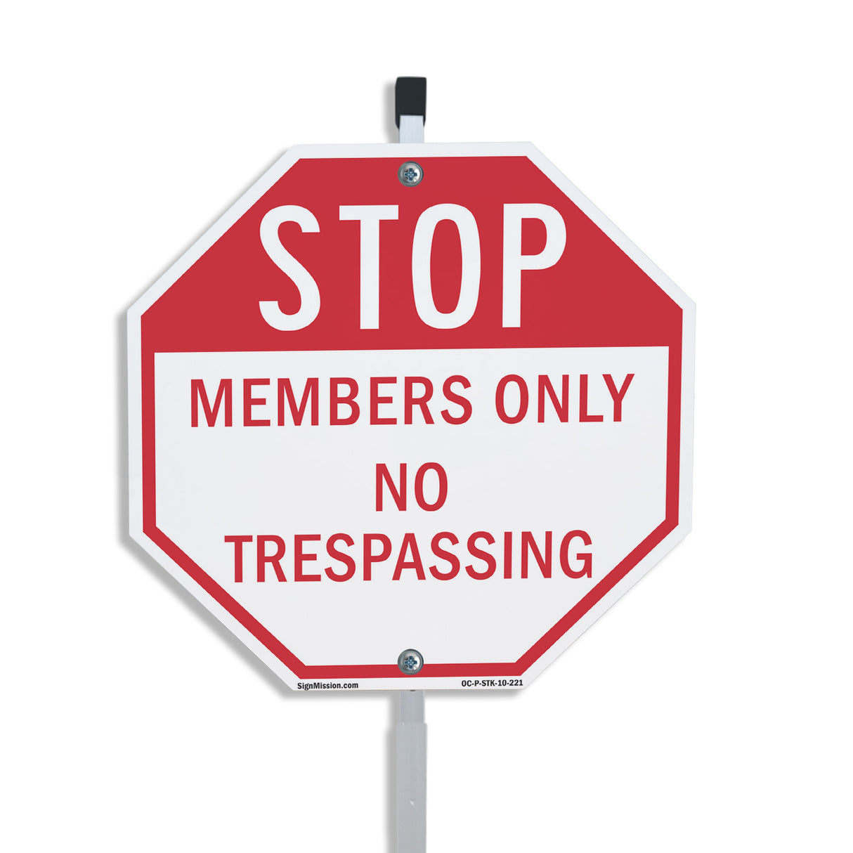 Stop Members Only No Trespassing