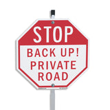Stop Back Up! Private Road
