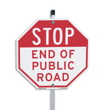 Stop End of Public Road