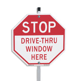 Stop Drive-thru Window Here