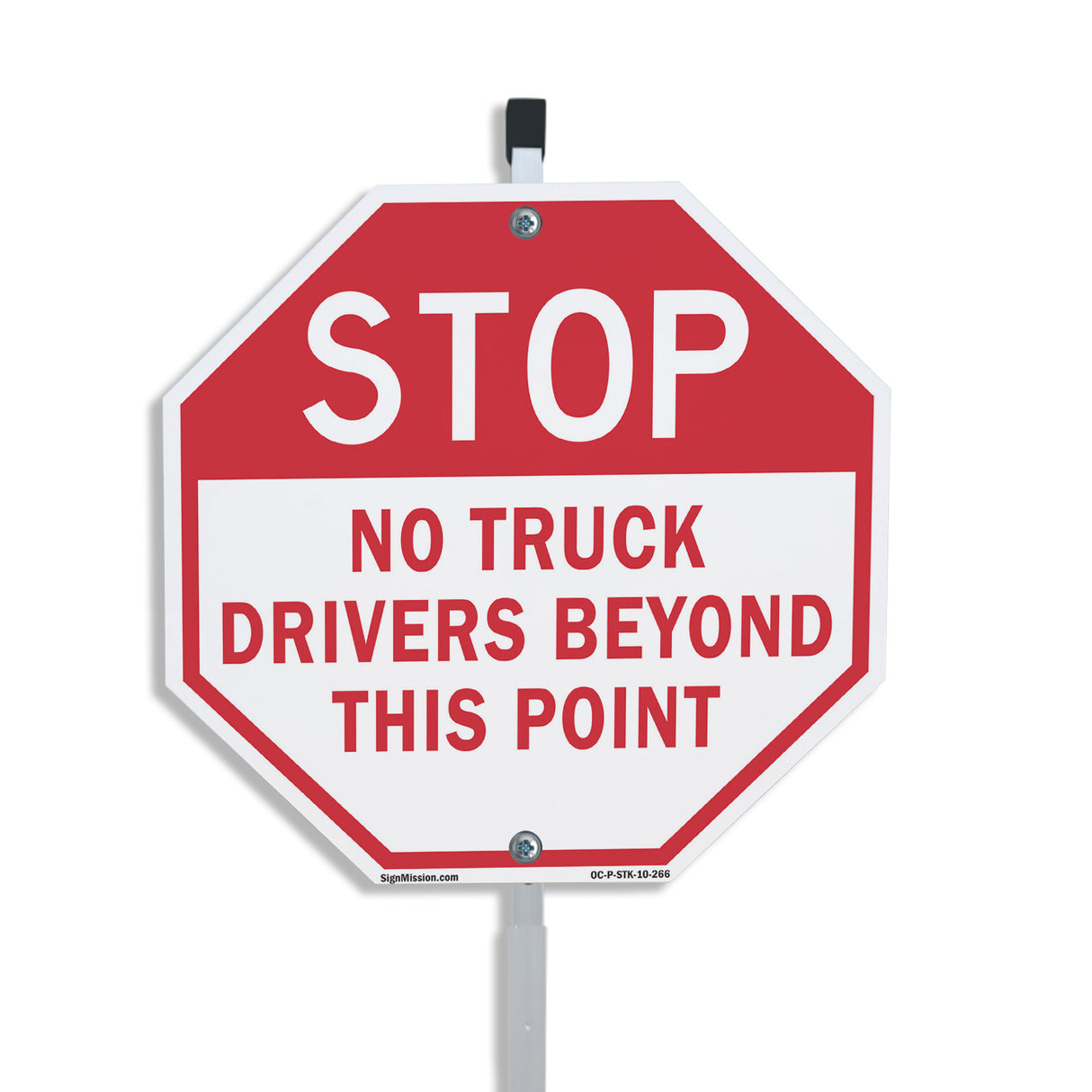 Stop No Truck Drivers Beyond This Point