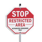 Stop Restricted Area Authorized Personnel Only