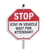 Stop Stay in Vehicle Wait for Attendant