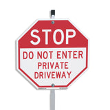 Stop Do Not Enter Private Driveway