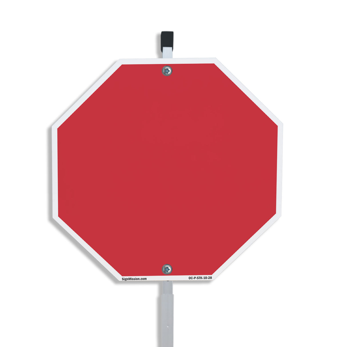 Blank Sign Red Background