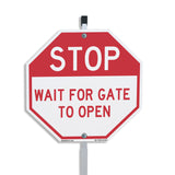 Stop Wait for Gate to Open