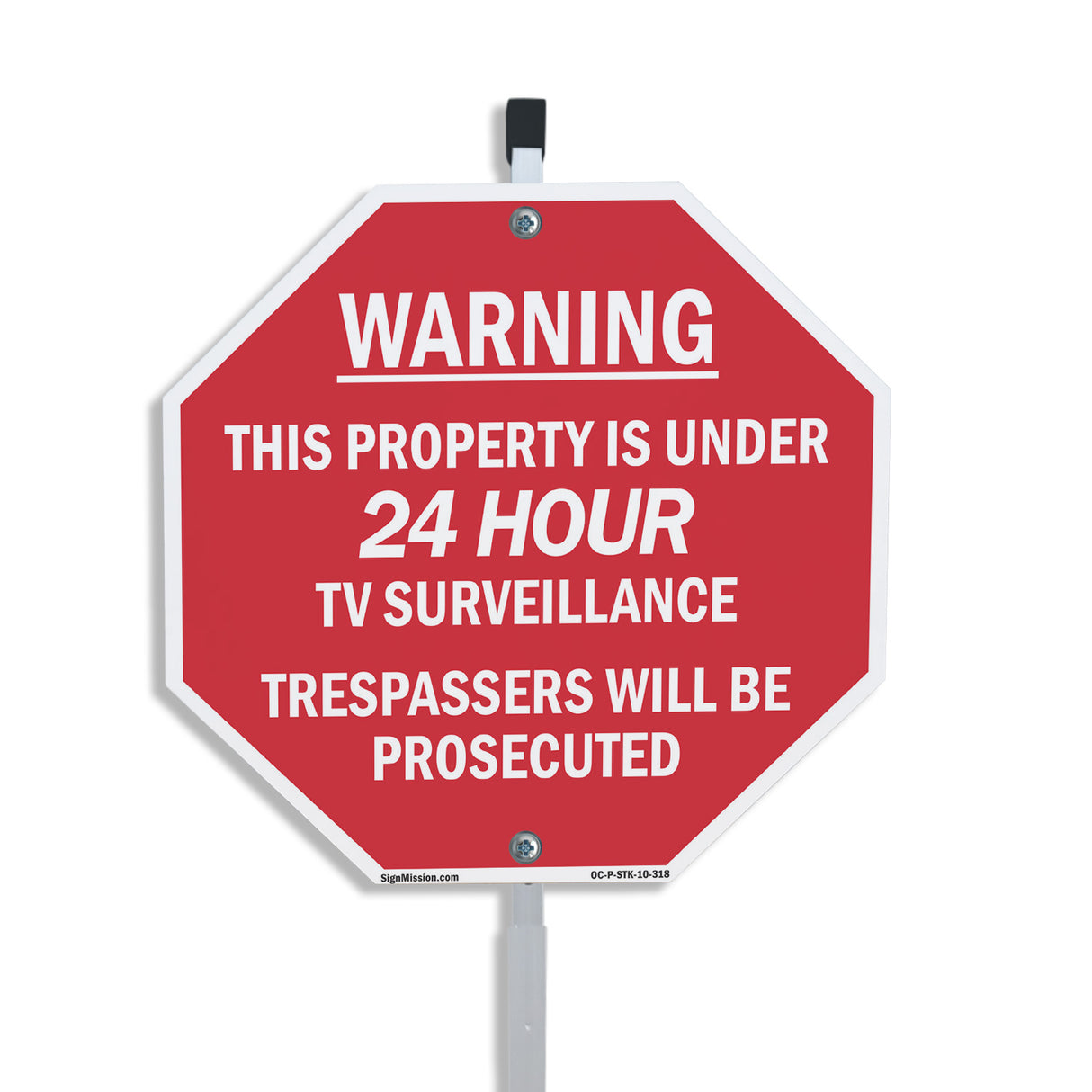 Warning This Property Is Under 24 Hour Tv Surveillance Trespassers Will Be Prosecuted
