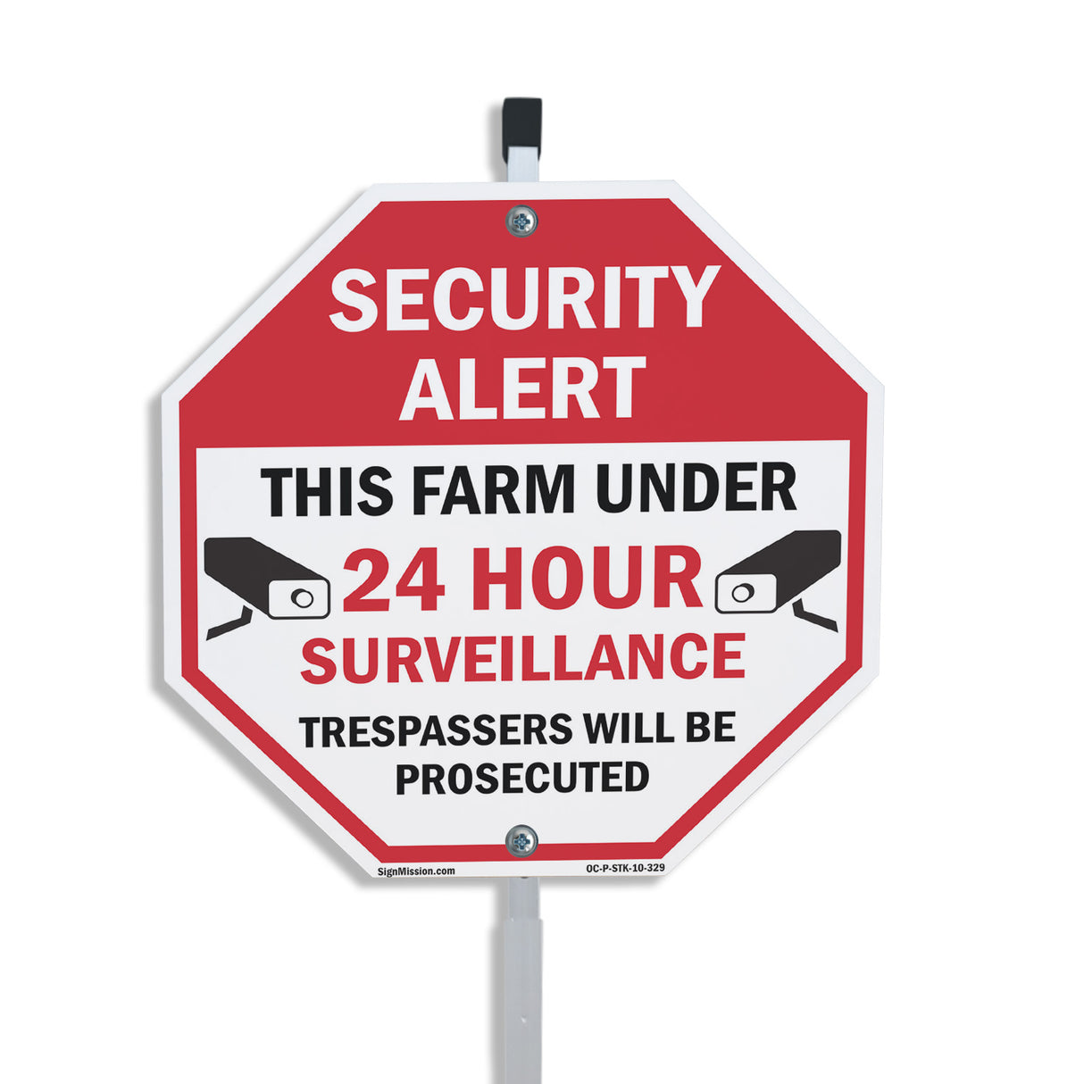 Security Alert This Farm Under 24 Hour Surveillance Trespassers Will Be Prosecuted
