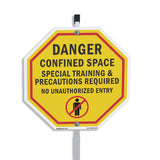Danger Confined Space Special Training & Precautions Required No Unauthorized Entry
