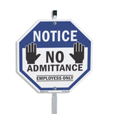 Notice No Admittance Employees Only