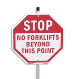 Stop No Forklifts Beyond This Point