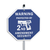 Warning Protected By 2nd Amendment Security