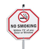 No Smoking Within 75' Of Any Door or Window