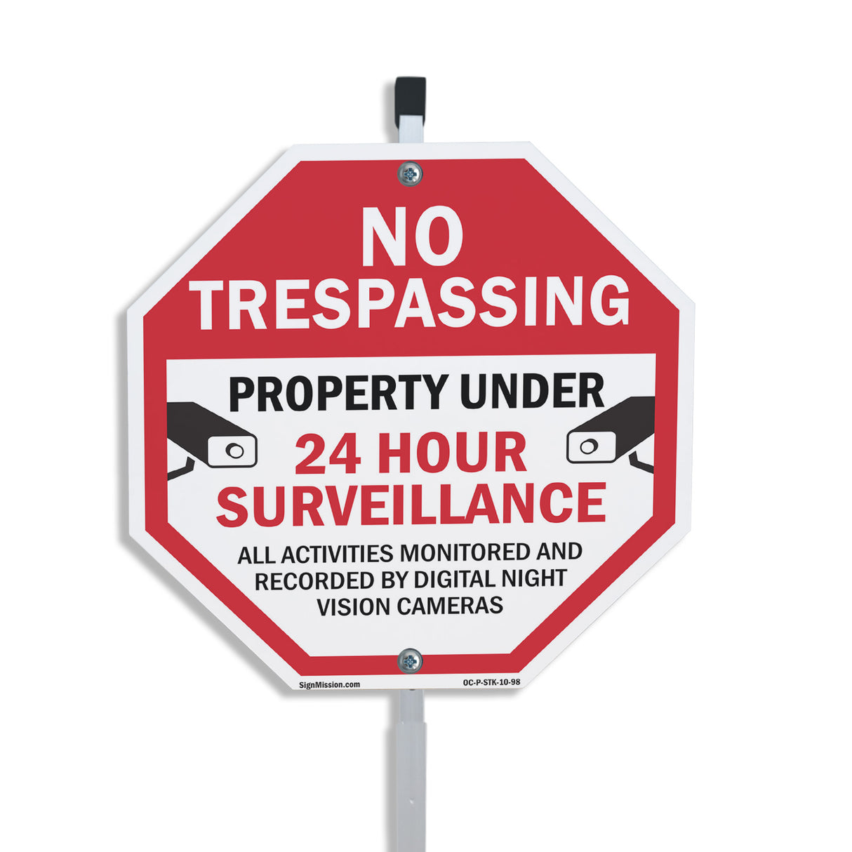 No Trespassing Property Under 24 Hour Surveillance All Activities Monitored and Recorded by Digital Night Vision Cameras