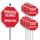 Proceed Slowly Open Pits