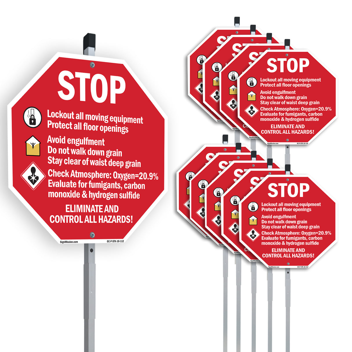 Stop Lockout All Moving Equipment Protect All Floor Openings Avoid Engulfment Do Not Walk Down Grain Eliminate All Hazards!