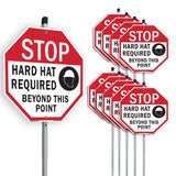 Stop Hard Hat Required Beyond This Point