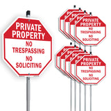 Private Property No Trespassing No Soliciting