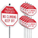 Private Property No Climbing Keep Off