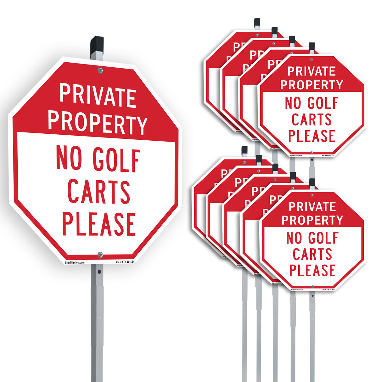 Private Property No Golf Carts Please