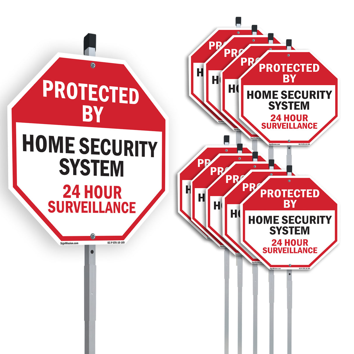 Protected By Home Security System 24 Hour Surveillance