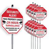 Security Alert This Property Under 24 Hour Surveillance Trespassers Will Be Prosecuted