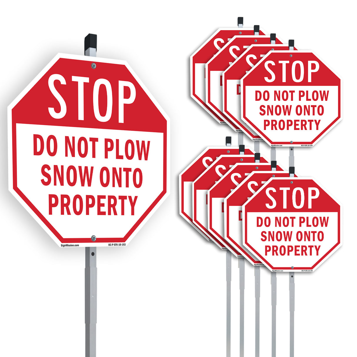 Stop Do Not Plow Snow onto Property