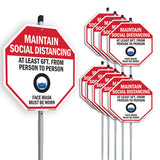 Maintain Social Distancing At Least 6ft. From Person to Person Face Mask Must Be Worn