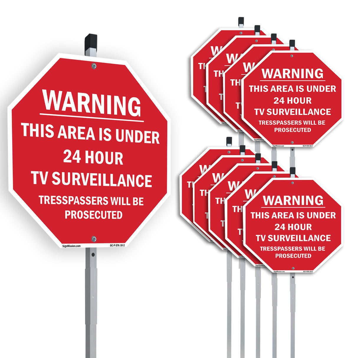 Warning This Area Is Under 24 Hour TV Surveillance Trespassers Will Be Prosecuted