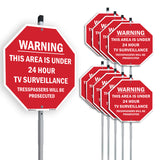 Warning This Area Is Under 24 Hour TV Surveillance Trespassers Will Be Prosecuted