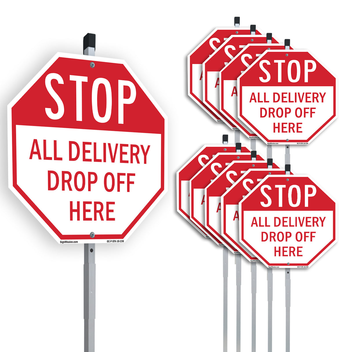 Stop All Delivery Drop Off Here
